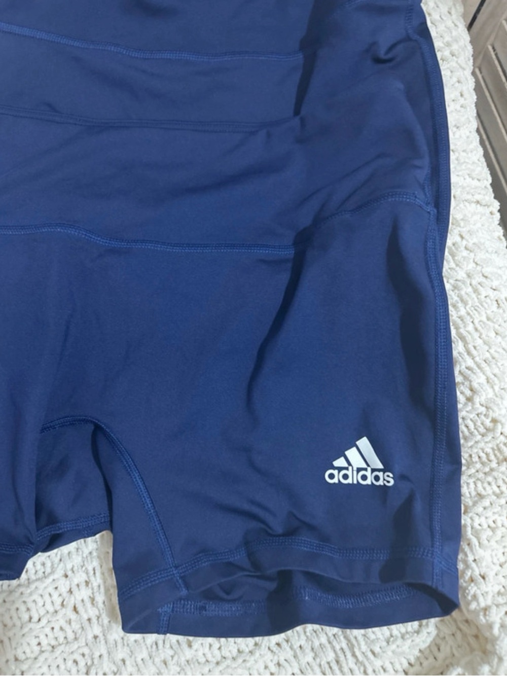 adidas Navy college issued volleyball Shorts with Logo